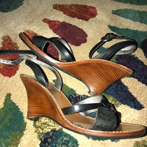 Black strappy sandals